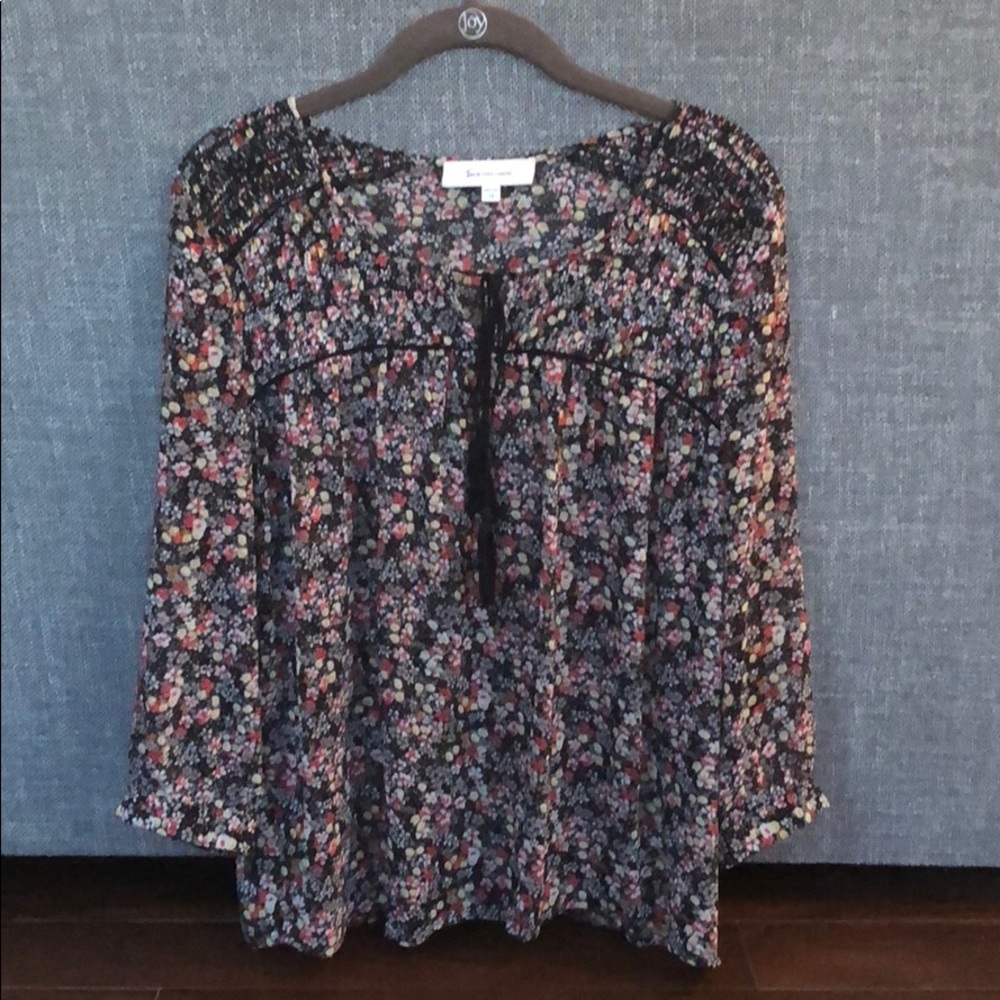 Vince Camuto Sheer Floral Blouse